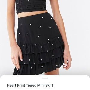 Heart print skirt❤️